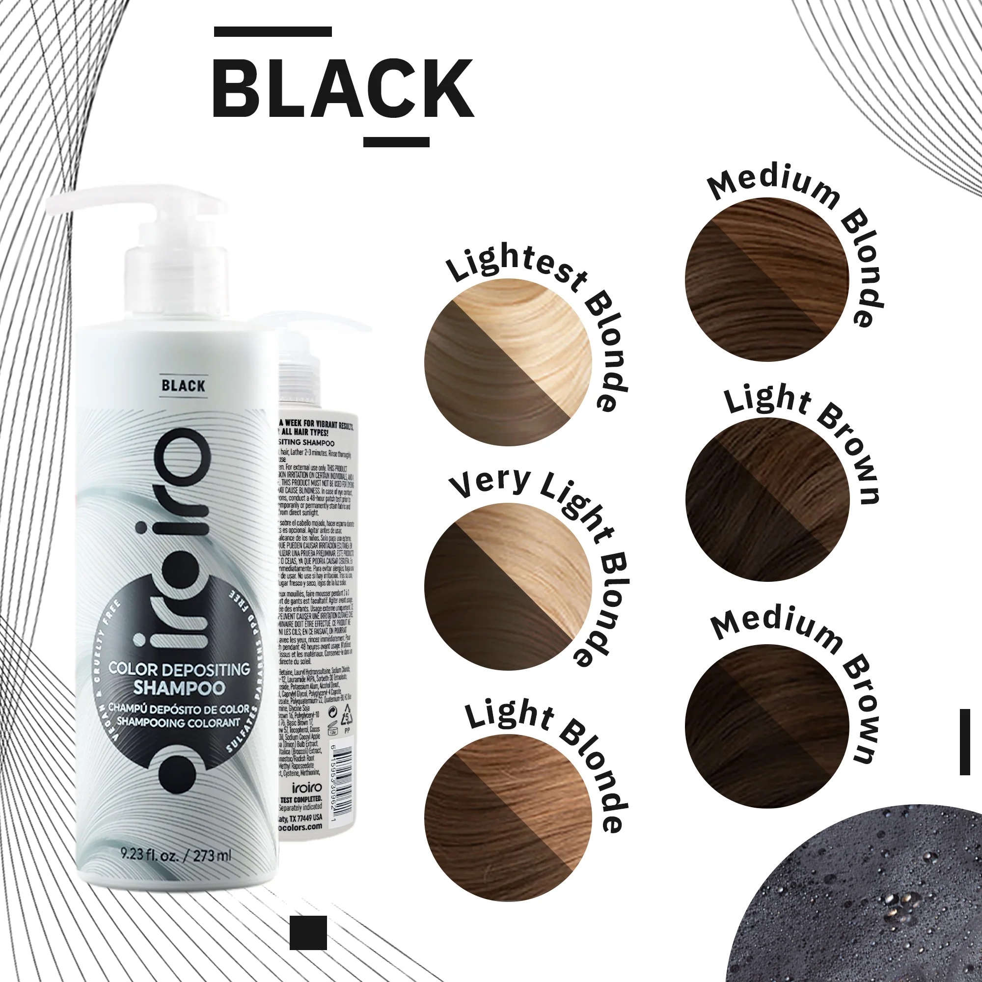 Iroiro Black Color Depositing Shampoo - Image 6