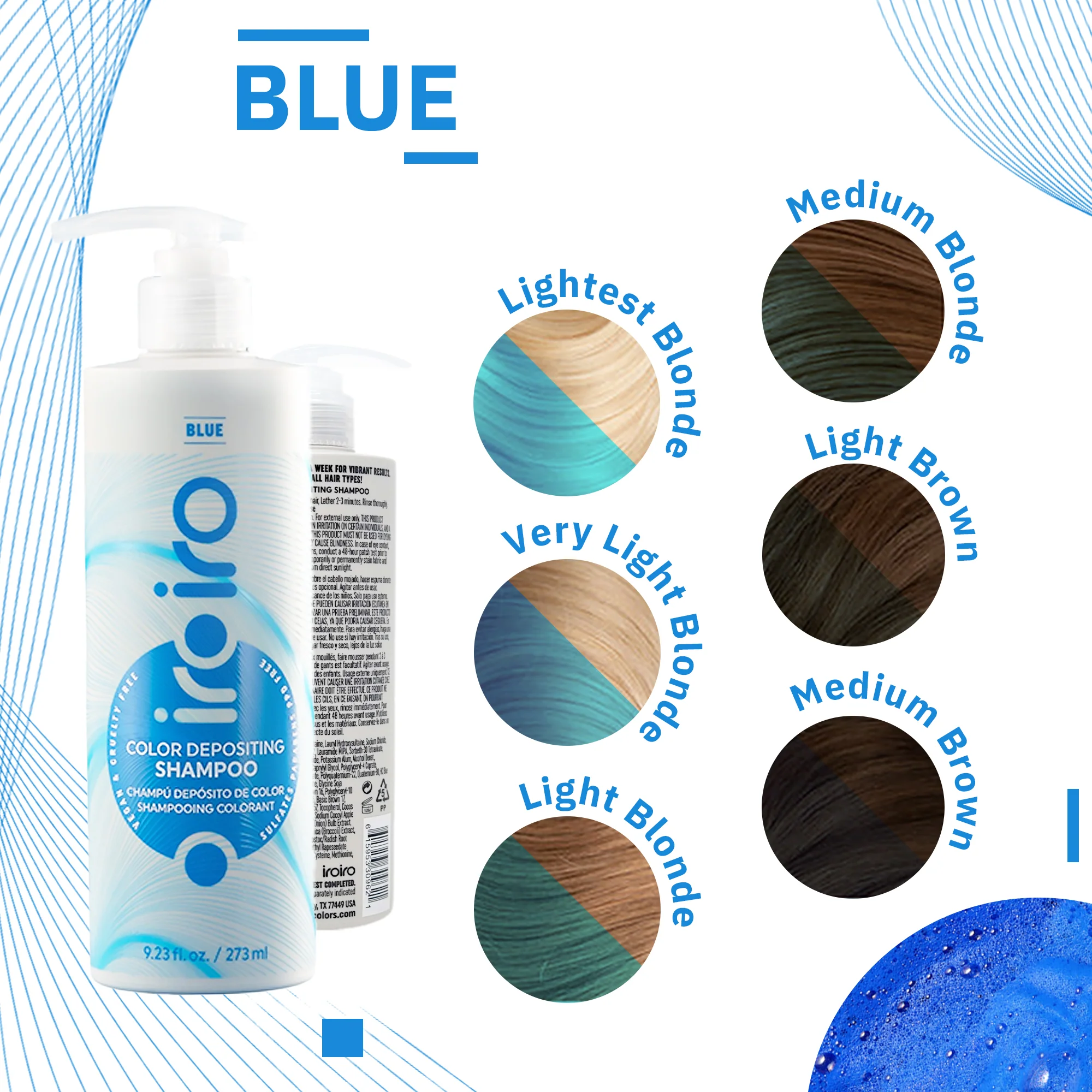 Iroiro Blue Color Depositing Shampoo - Image 6