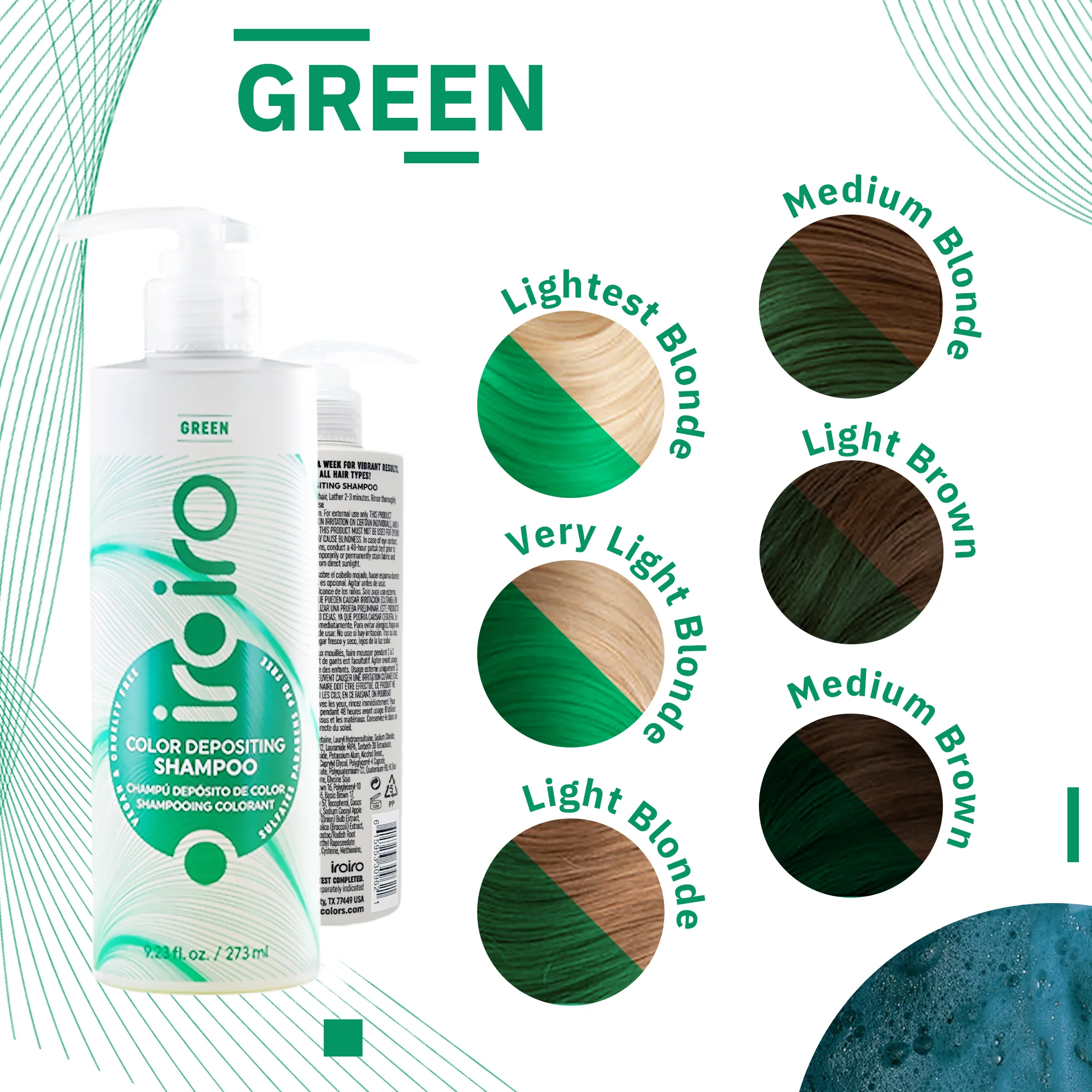 Iroiro Green Color Depositing Shampoo - Image 6