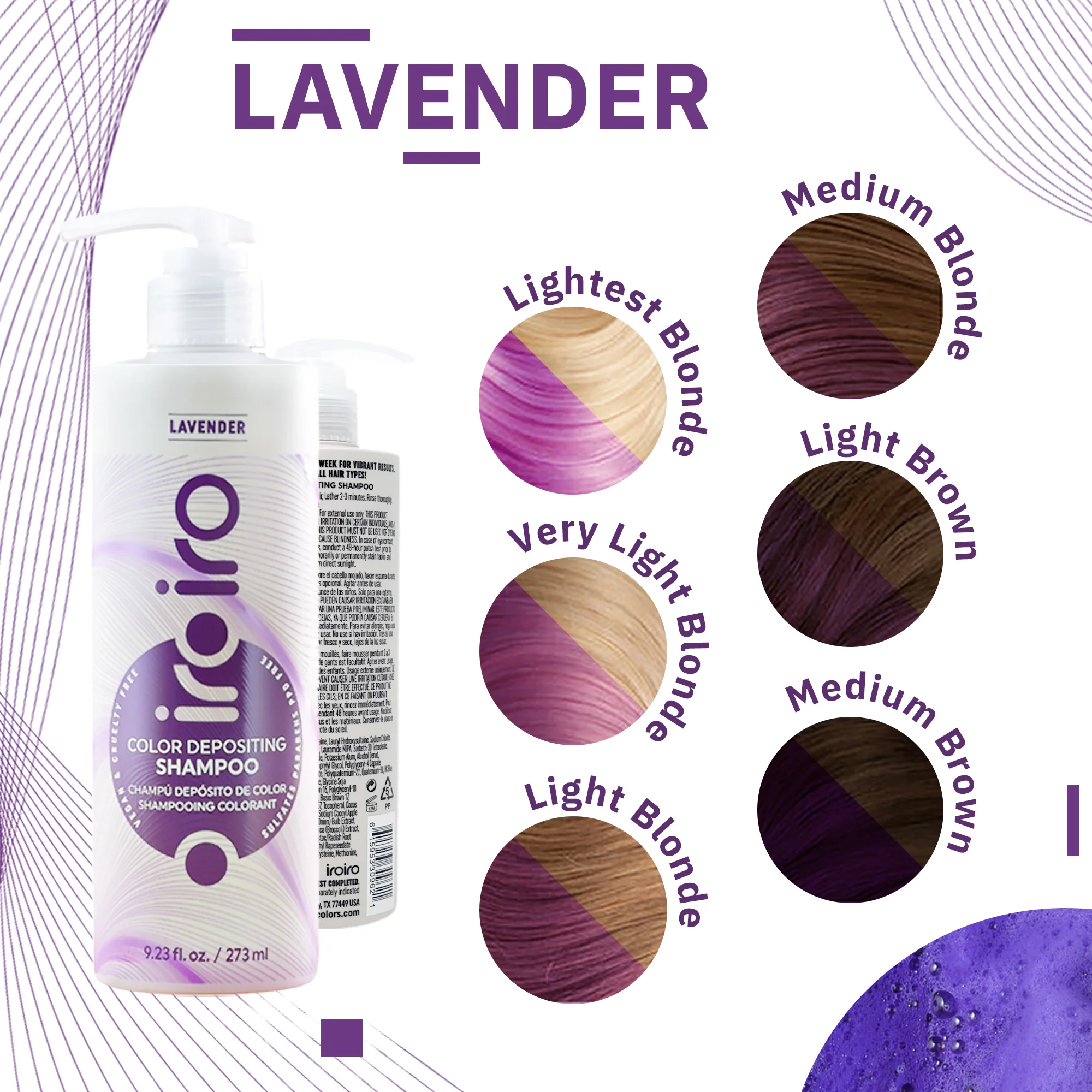 Iroiro Lavender Color Depositing Shampoo - Image 6