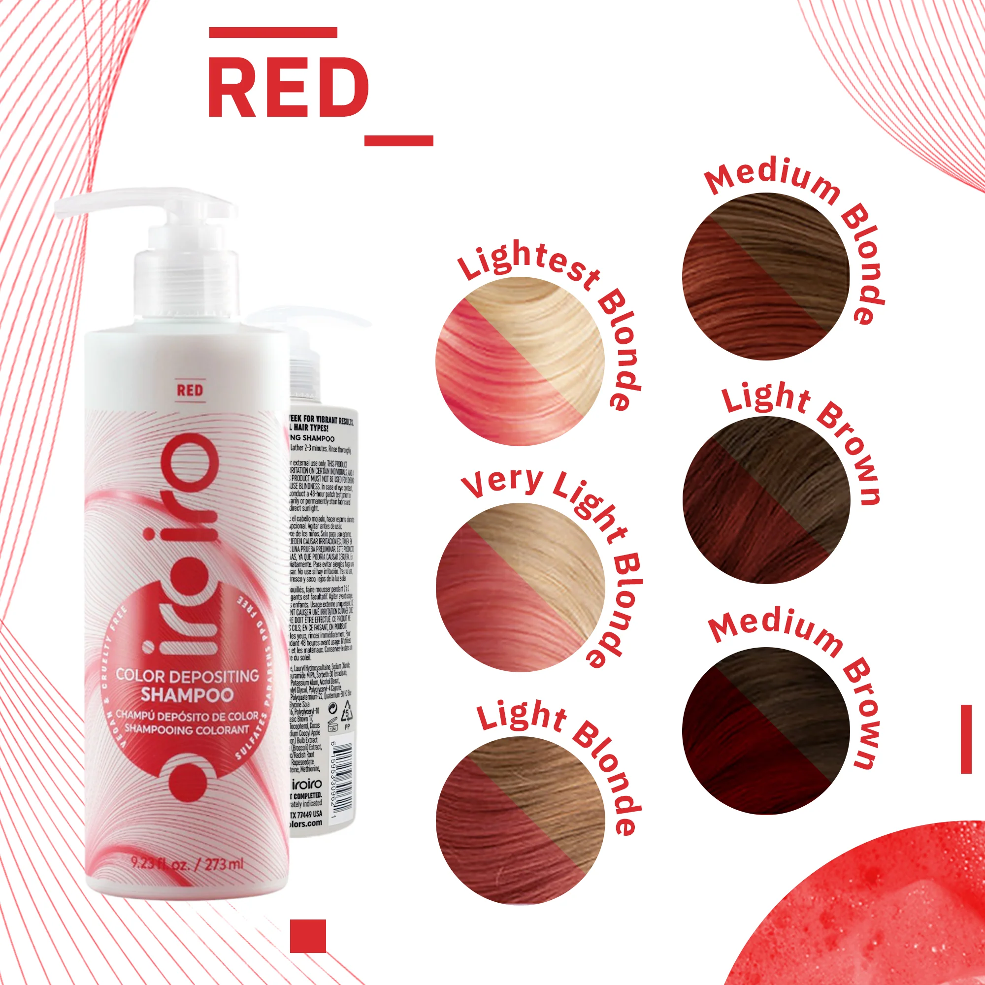 Iroiro Red Color Depositing Shampoo - Image 6