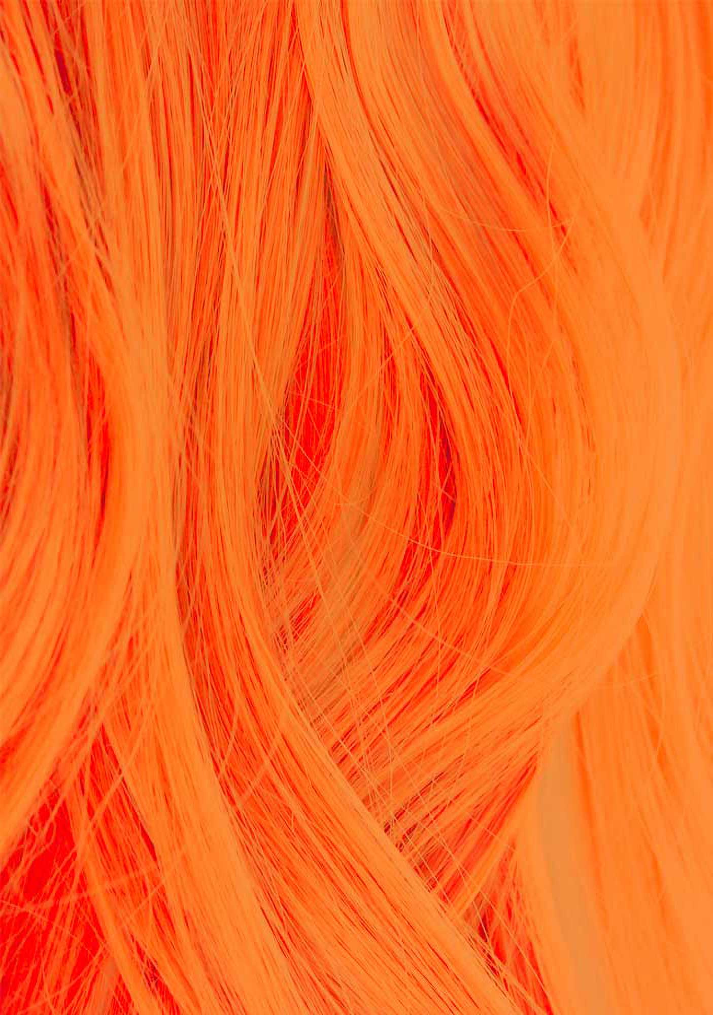 Iroiro 320 UV Reactive Orange Neon Vegan Cruelty-Free Semi-Permanent Hair Color - Image 2