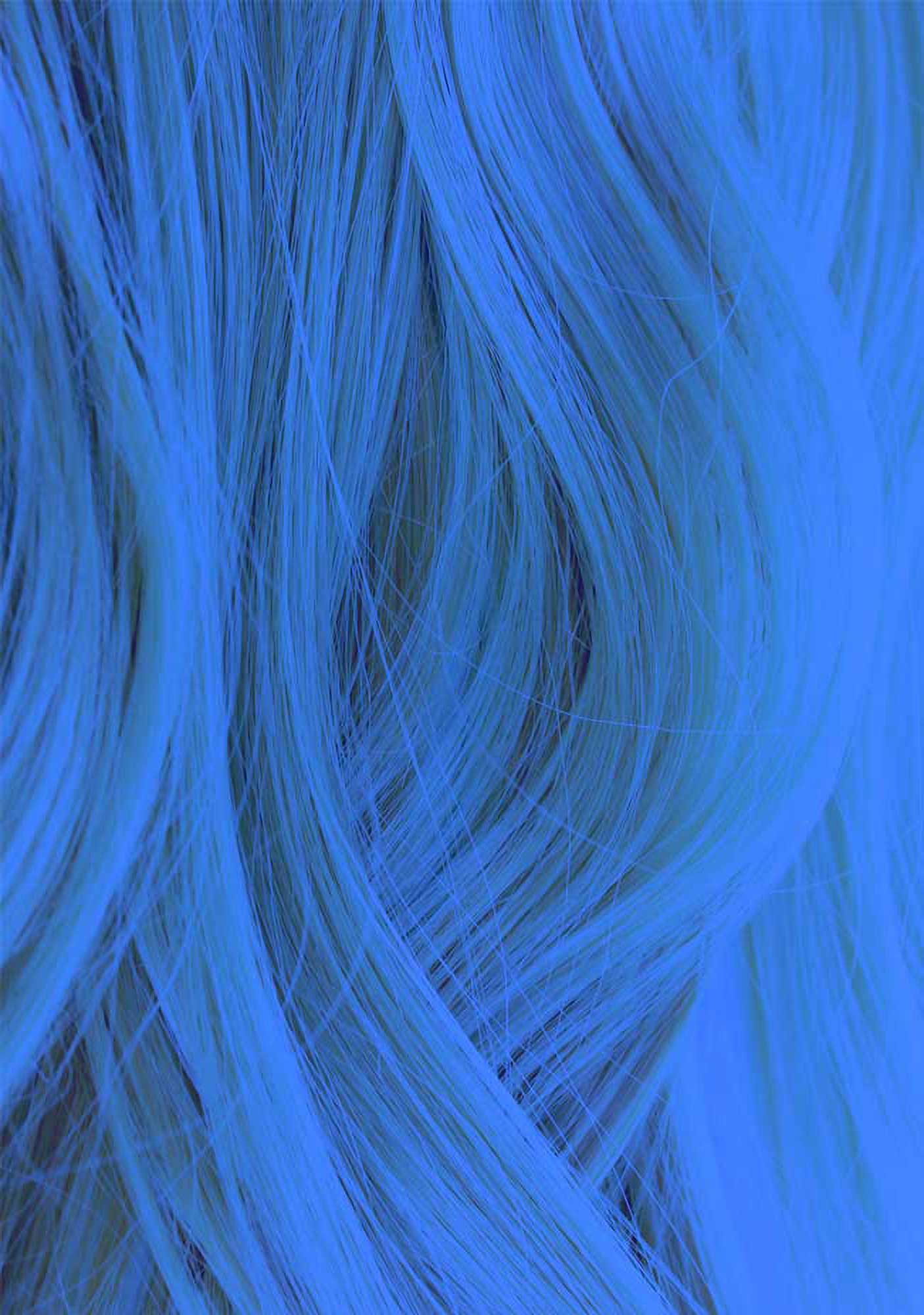 Iroiro 340 UV Reactive Blue Neon Vegan Cruelty-Free Semi-Permanent Hair Color - Image 2