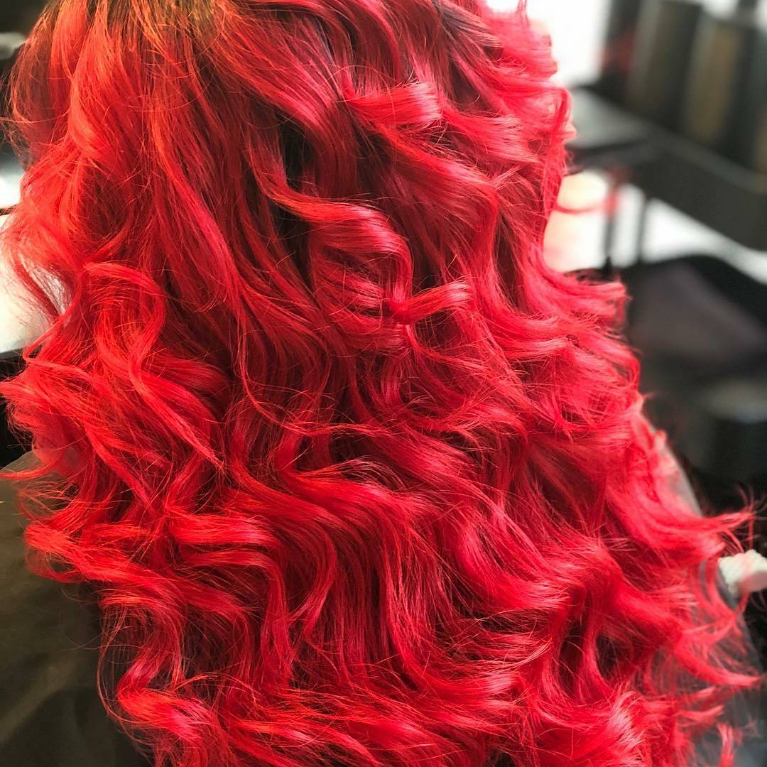 Iroiro 330 UV Reactive Red Neon Vegan Cruelty-Free Semi-Permanent Hair Color - Image 5
