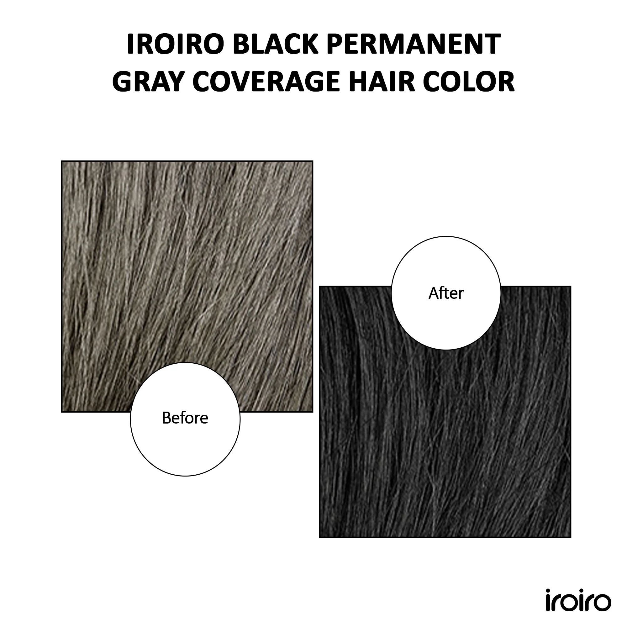 Iroiro Black Permanent Gray Coverage Hair Color - Image 5
