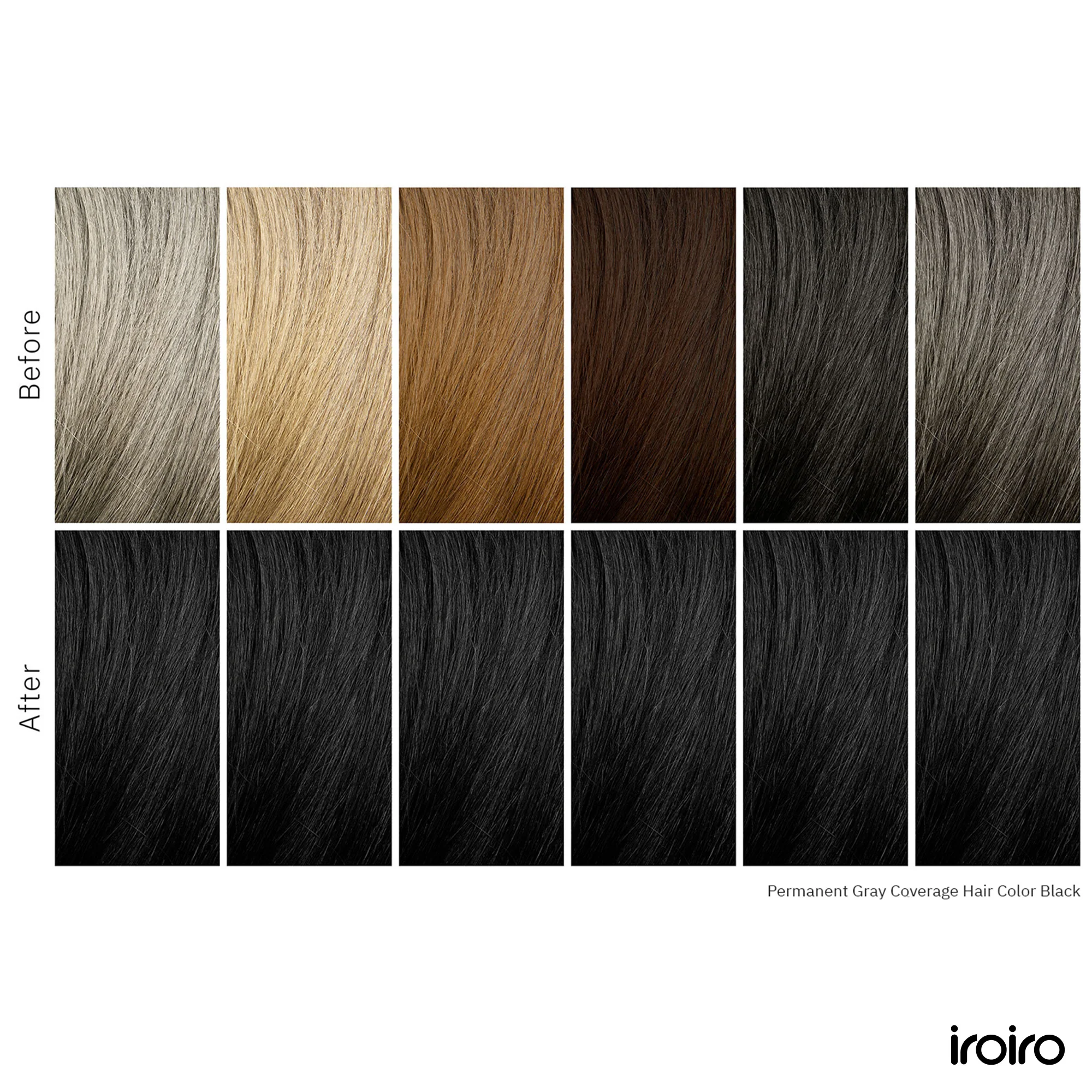 Iroiro Black Permanent Gray Coverage Hair Color - Image 6