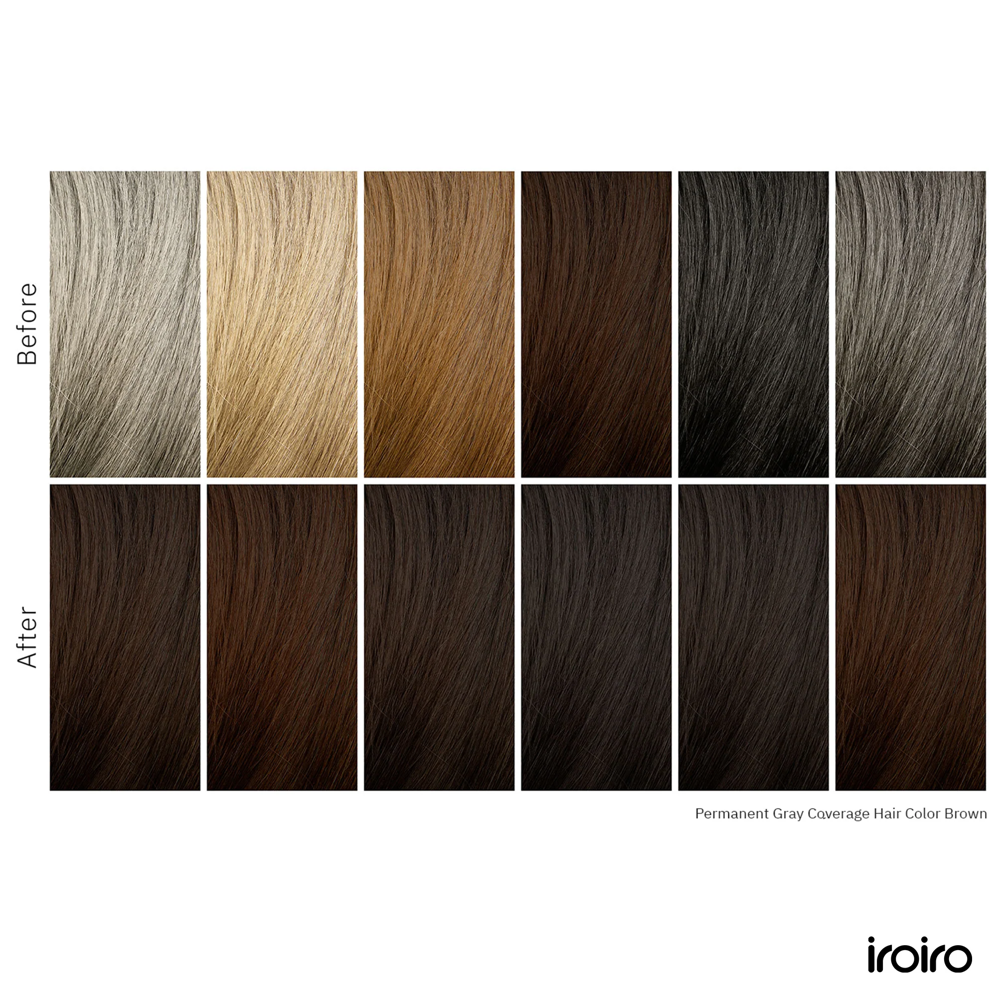 Iroiro Brown Permanent Gray Coverage Hair Color - Image 6