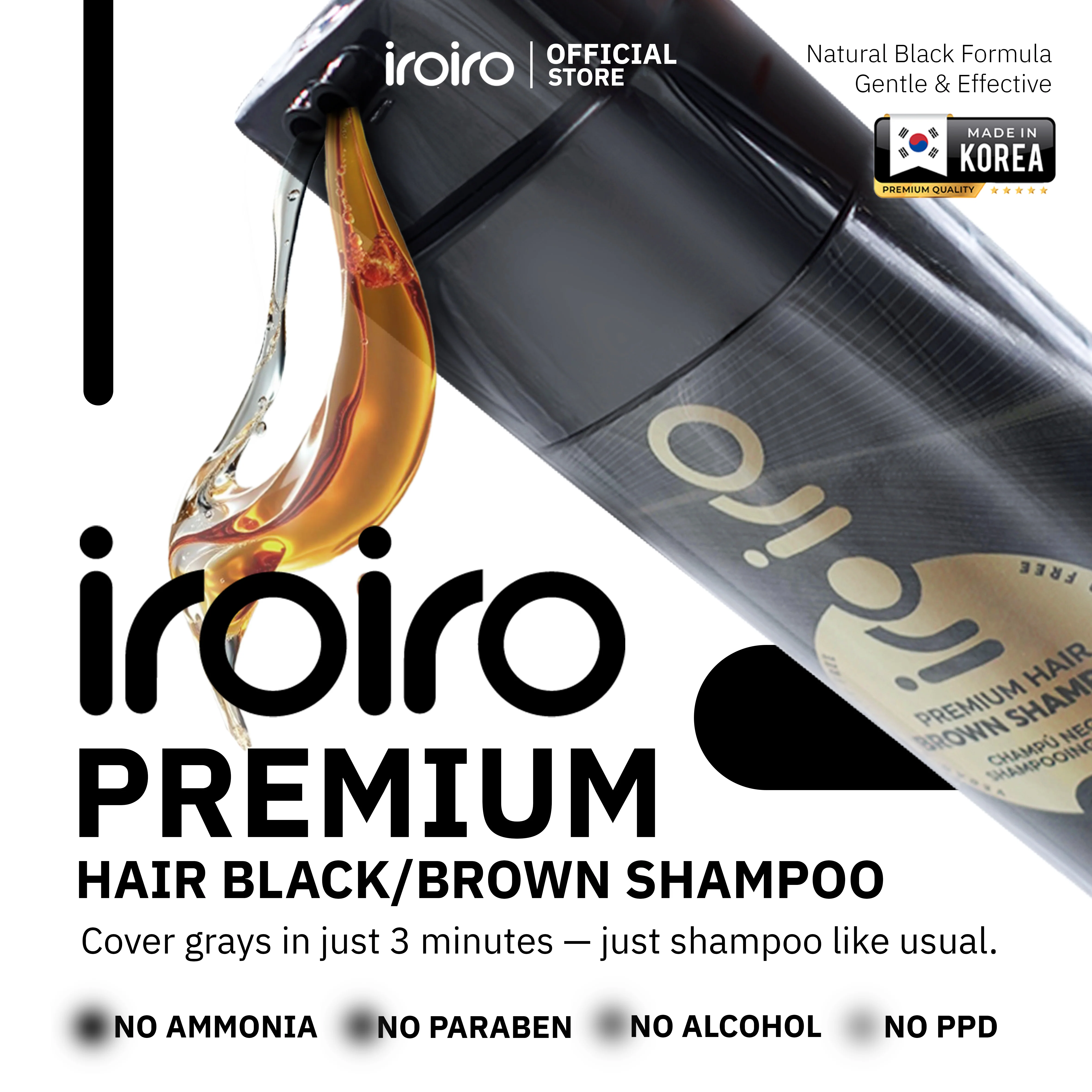 Iroiro Premium Hair Black Shampoo - Image 3