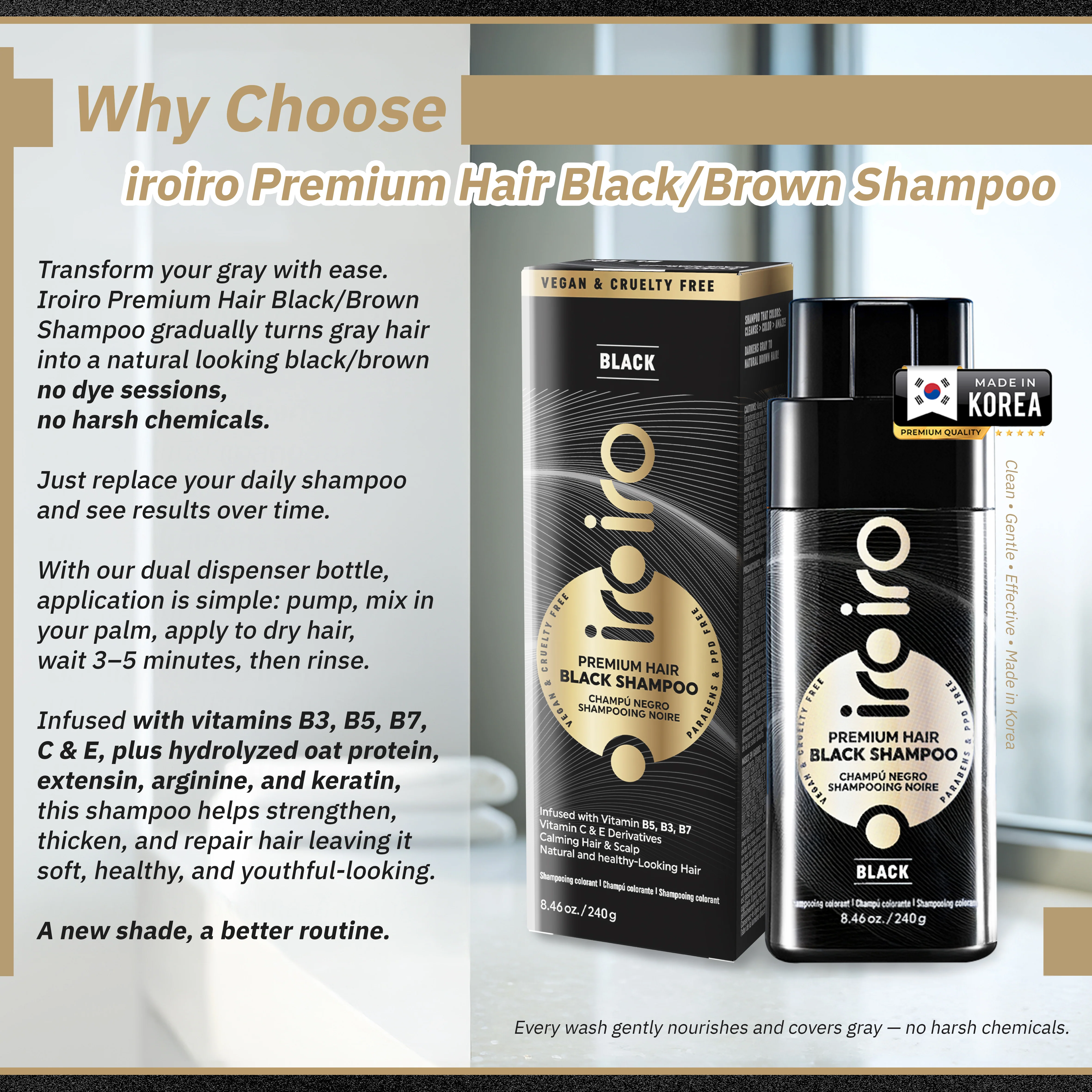 Iroiro Premium Hair Black Shampoo - Image 7